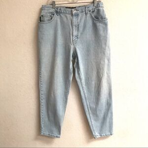 Vintage Bonjour hi-rise light wash denim jeans 18*